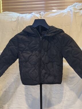 Mark & Spencer Kids Hooded Quilted Puffer Jacket - Black